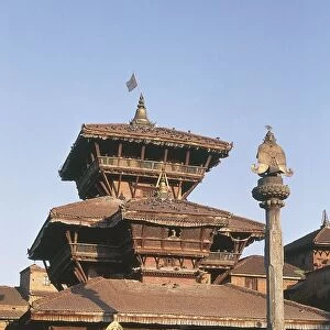 Nepal, Kathmandu Valley, Bhaktapur, Temple of Dattatreya
