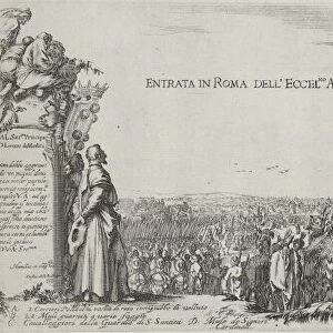 Entry of the Polish Ambassador into Rome, 1633. Creator: Stefano della Bella