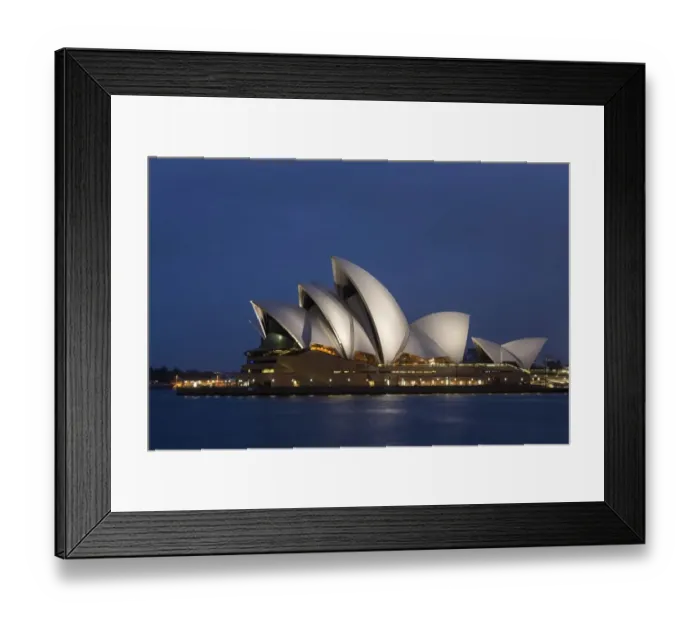 Framed Print : View of performing arts centre illuminated at night, Sydney Opera House, Sydney Harbour, Sydney, New South Wales Framed Print : View of performing arts centre illuminated at night, Sydney Opera House, Sydney Harbour, Sydney, New South Wales