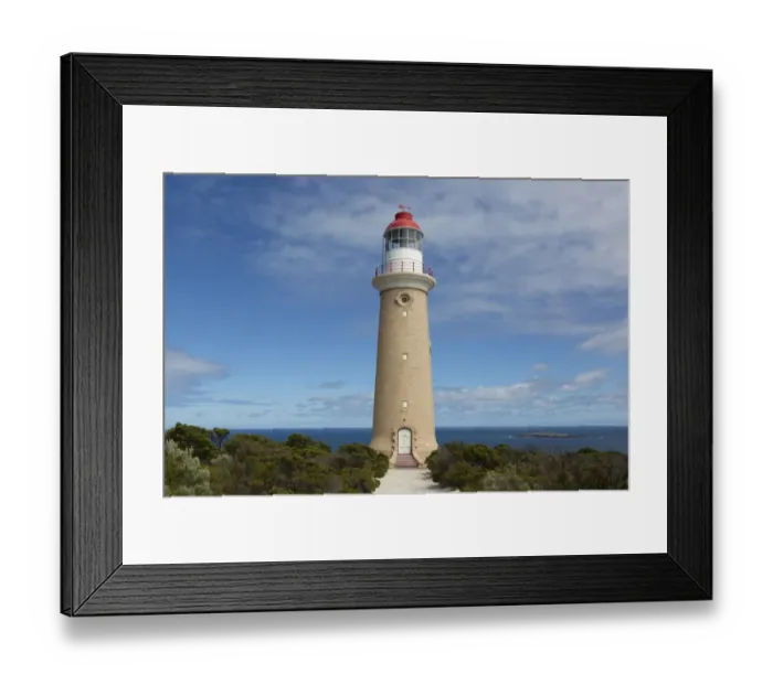 Framed Print : View of lighthouse and coast, Cape du Couedic Lighthouse, Cape du Couedic, Kangaroo Island, South Australia, Australia Framed Print : View of lighthouse and coast, Cape du Couedic Lighthouse, Cape du Couedic, Kangaroo Island, South Australia, Australia