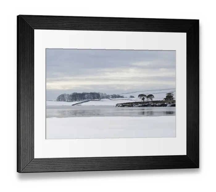 Framed Print : View of partially frozen and snow covered glacial lake, Malham Tarn, Malhamdale, Yorkshire Dales N. P Framed Print : View of partially frozen and snow covered glacial lake, Malham Tarn, Malhamdale, Yorkshire Dales N. P