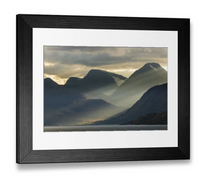 Framed Print : Clouds and sunbeams above fjord, Lyngen Fjord, Skibotn, Lapland, North Norway, September Framed Print : Clouds and sunbeams above fjord, Lyngen Fjord, Skibotn, Lapland, North Norway, September