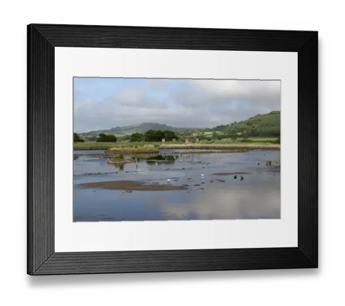 Framed Print : Summer at the East Devon Axe Estuary Wetlands Nature Reserve, near Seaton, Devon, England, August Framed Print : Summer at the East Devon Axe Estuary Wetlands Nature Reserve, near Seaton, Devon, England, August