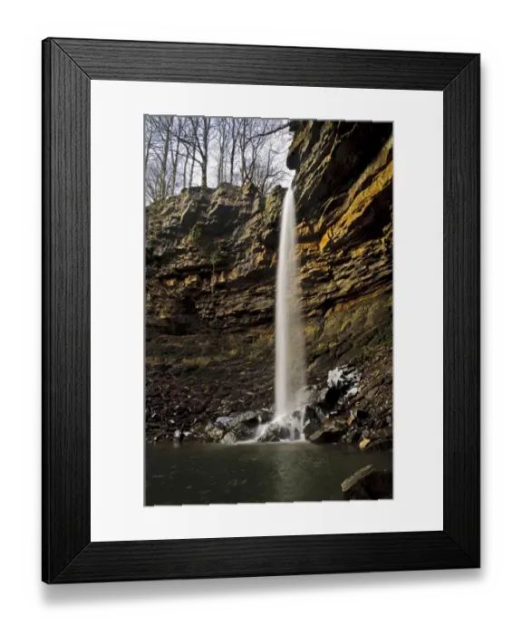 Framed Print : View of waterfall in gorge, Hardraw Force, Hardraw Beck, Hardraw Scar, Wensleydale, Yorkshire Dales N. P Framed Print : View of waterfall in gorge, Hardraw Force, Hardraw Beck, Hardraw Scar, Wensleydale, Yorkshire Dales N. P