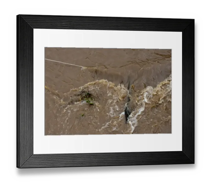 Framed Print : River flooding during spring storm, Cumbria, England, May Framed Print : River flooding during spring storm, Cumbria, England, May