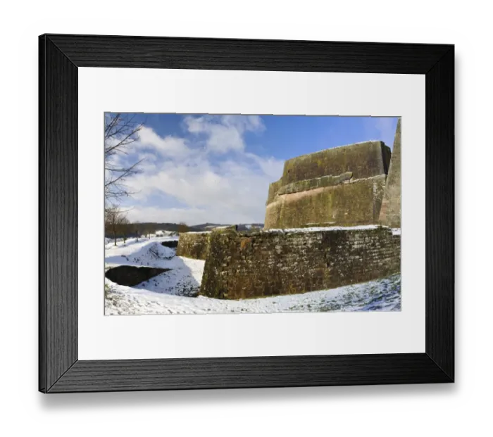 Framed Print : View of citadel in snow, Citadelle de Bitche, Bitche, Vosges Regional Natural Park, Lorraine, France, December Framed Print : View of citadel in snow, Citadelle de Bitche, Bitche, Vosges Regional Natural Park, Lorraine, France, December