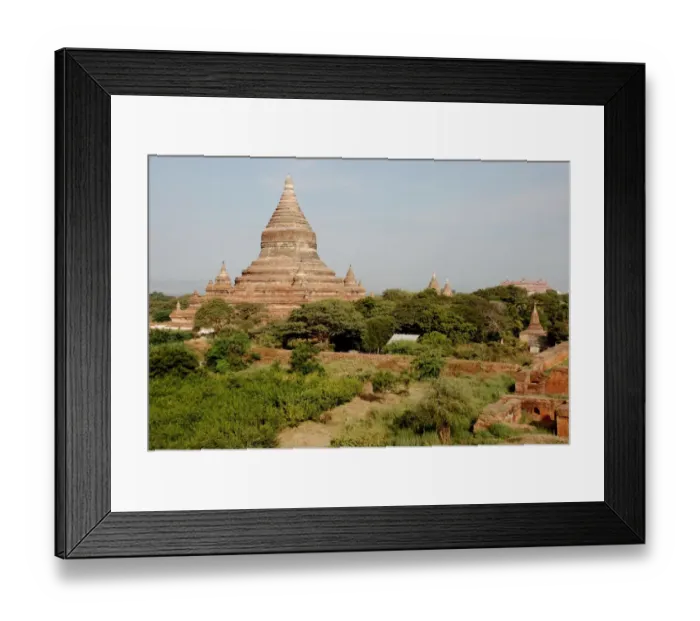 Framed Print : View of Buddhist temple, Gubyaukgyi Temple, Bagan, Mandalay Region, Myanmar, January Framed Print : View of Buddhist temple, Gubyaukgyi Temple, Bagan, Mandalay Region, Myanmar, January