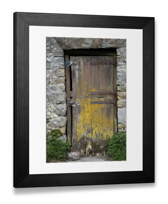 Framed Print : Old wooden barn door, Cumbria, England, June Framed Print : Old wooden barn door, Cumbria, England, June