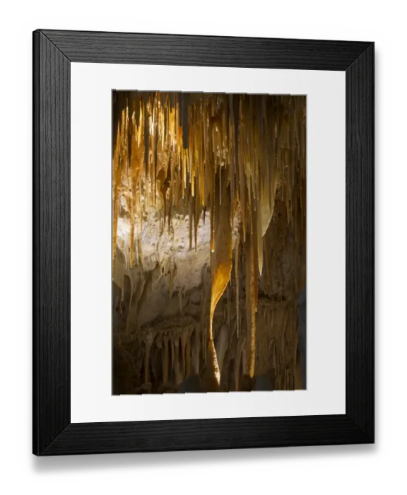 Framed Print : Stalactites in limestone cave, Kelly Hill Caves, Kangaroo Island, South Australia, Australia, February Framed Print : Stalactites in limestone cave, Kelly Hill Caves, Kangaroo Island, South Australia, Australia, February