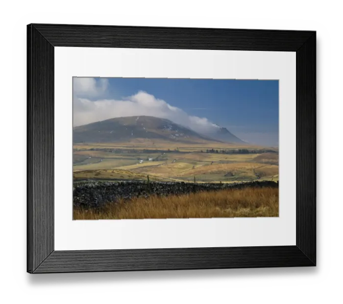 Framed Print : Clouds forming on flanks of hill as air is forced upwards, Ingleborough, Yorkshire Dales N. P Framed Print : Clouds forming on flanks of hill as air is forced upwards, Ingleborough, Yorkshire Dales N. P