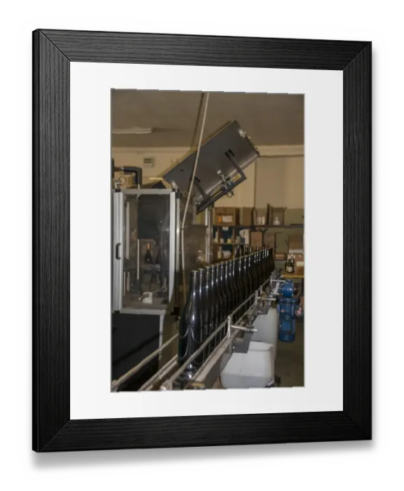 Framed Print : Guasti Clemente wine bottles waiting to be labelled Framed Print : Guasti Clemente wine bottles waiting to be labelled