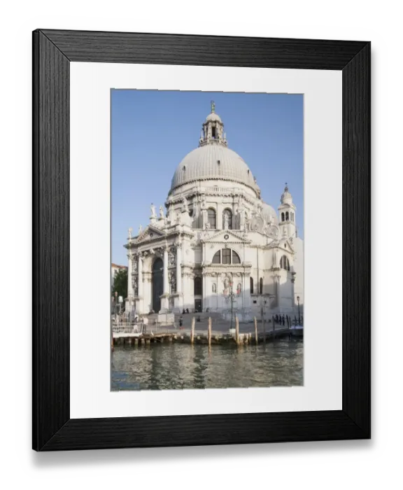 Framed Print : Waterfront and Roman Catholic church, Santa Maria della Salute, Grand Canal, Dorsoduro District, Venice, Veneto, Italy Framed Print : Waterfront and Roman Catholic church, Santa Maria della Salute, Grand Canal, Dorsoduro District, Venice, Veneto, Italy