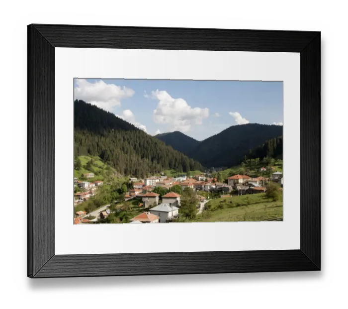 Framed Print : Trigrad village located in western Rhodope mountain near border with Greece Framed Print : Trigrad village located in western Rhodope mountain near border with Greece