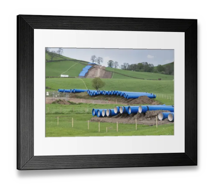 Framed Print : Gas pipeline being laid, to transport gas from Scotland to County Dublin, Ireland, West Linton, Tweeddale Framed Print : Gas pipeline being laid, to transport gas from Scotland to County Dublin, Ireland, West Linton, Tweeddale