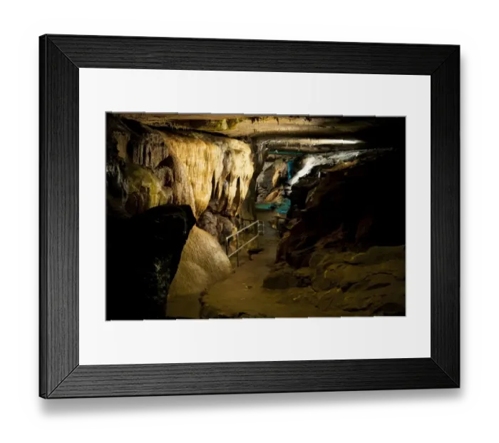 Framed Print : Stalactite and stalagmite limestone rock formations in cave, Ingleborough Cave, Yorkshire Dales N. P Framed Print : Stalactite and stalagmite limestone rock formations in cave, Ingleborough Cave, Yorkshire Dales N. P