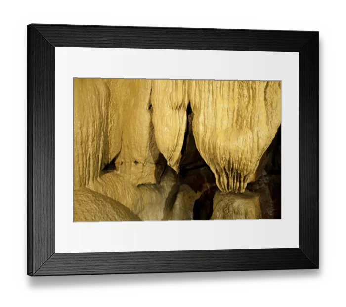 Framed Print : Stalactite and stalagmite limestone rock formations in cave, Ingleborough Cave, Yorkshire Dales N. P Framed Print : Stalactite and stalagmite limestone rock formations in cave, Ingleborough Cave, Yorkshire Dales N. P