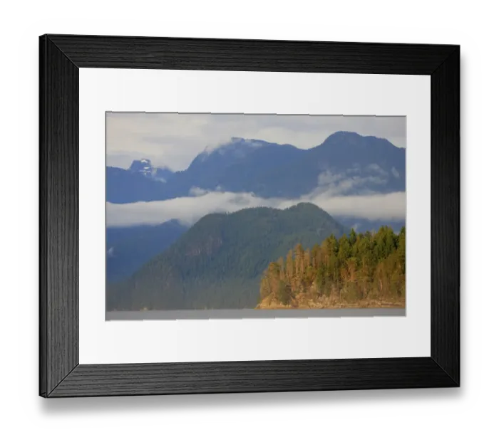 Framed Print : View of coastline and temperate rainforest habitat, Desolation Sound Marine Provincial Park, Coast Mountains Framed Print : View of coastline and temperate rainforest habitat, Desolation Sound Marine Provincial Park, Coast Mountains