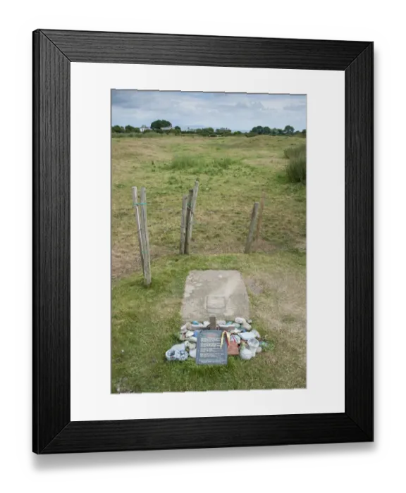 Framed Print : Burial site of slave on unconsecrated ground near coastal village, only community on U. K Framed Print : Burial site of slave on unconsecrated ground near coastal village, only community on U. K