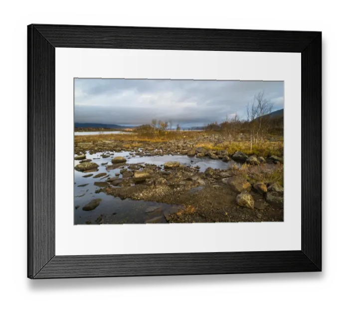 Framed Print : View of rocky lake shore at sunrise, Lake Kilpis, Kilpisjarvi, Enontekio, Lapland, Northwest Finland, September Framed Print : View of rocky lake shore at sunrise, Lake Kilpis, Kilpisjarvi, Enontekio, Lapland, Northwest Finland, September
