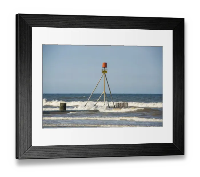 Framed Print : Danger, Hazardous Area sign on drainage outfall into sea, Anderby Creek, Lincolnshire, England, June Framed Print : Danger, Hazardous Area sign on drainage outfall into sea, Anderby Creek, Lincolnshire, England, June