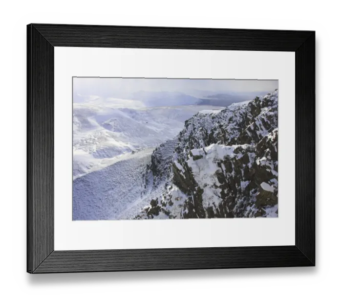 Framed Print : View of snow covered mountains, Stac na h-Iolaire, Cairngorms N. P. Highlands, Scotland, March Framed Print : View of snow covered mountains, Stac na h-Iolaire, Cairngorms N. P. Highlands, Scotland, March