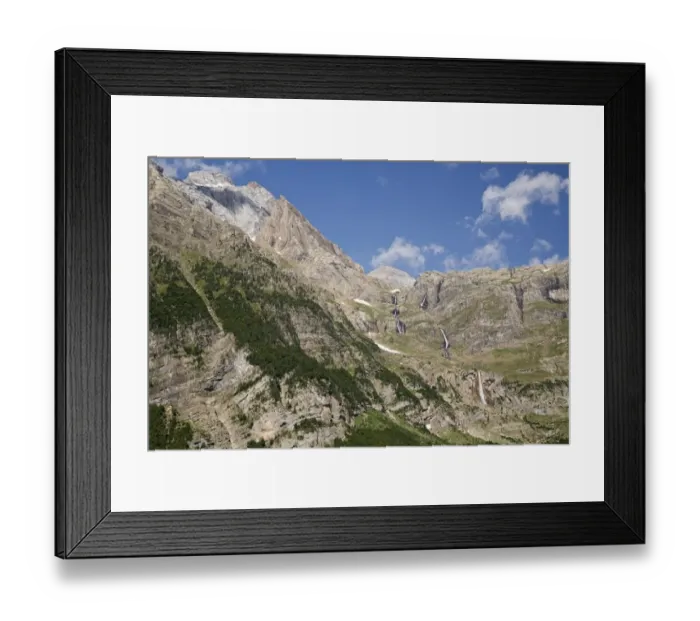 Framed Print : View of mountain habitat, near Monte Perdido, Pyrenees, Aragon, Spain, August Framed Print : View of mountain habitat, near Monte Perdido, Pyrenees, Aragon, Spain, August