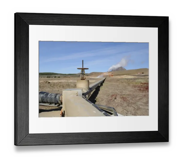 Framed Print : Geothermal power and heating plant, Bjarnflag, Myvatn area, Iceland, July Framed Print : Geothermal power and heating plant, Bjarnflag, Myvatn area, Iceland, July
