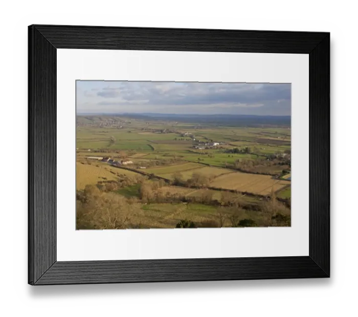 Framed Print : View of pasture and arable field in farmland on coastal plain, Somerset Levels, Somerset, England, February Framed Print : View of pasture and arable field in farmland on coastal plain, Somerset Levels, Somerset, England, February