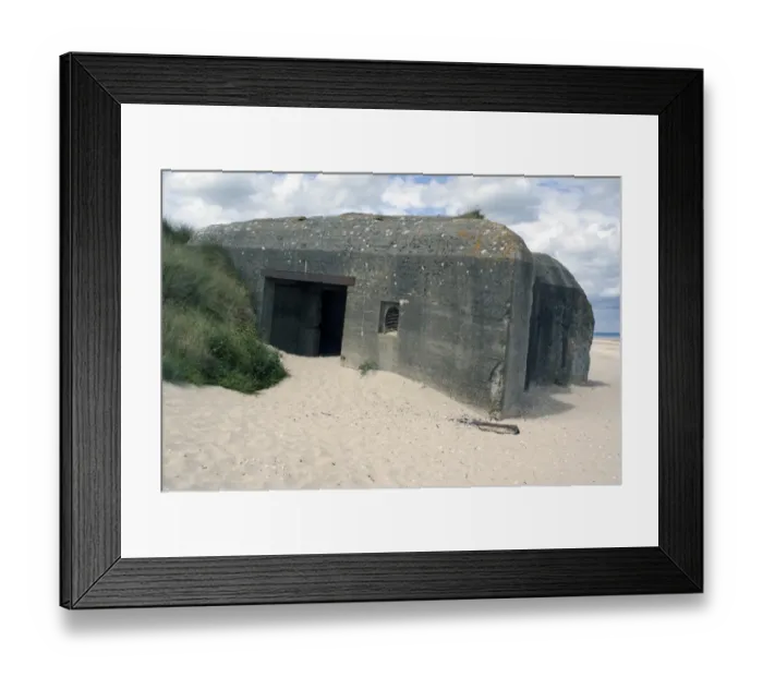 Framed Print : German World War Two gun casement on beach, The Atlantic Wall, Utah Beach, Cotentin Peninsula, Manche, Normandy Framed Print : German World War Two gun casement on beach, The Atlantic Wall, Utah Beach, Cotentin Peninsula, Manche, Normandy