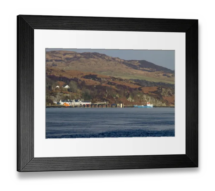 Framed Print : The Jura Ferry, Eilean Dhiura, coming into Port Askaig on the Isle of Islay Scotland Framed Print : The Jura Ferry, Eilean Dhiura, coming into Port Askaig on the Isle of Islay Scotland