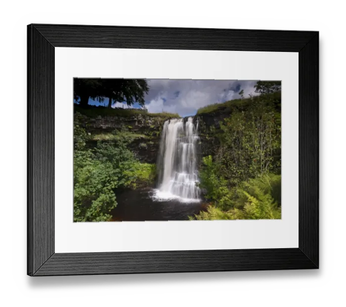 Framed Print : View of waterfall, Hell Gill Force, River Eden, Mallerstang, Cumbria, England, August Framed Print : View of waterfall, Hell Gill Force, River Eden, Mallerstang, Cumbria, England, August