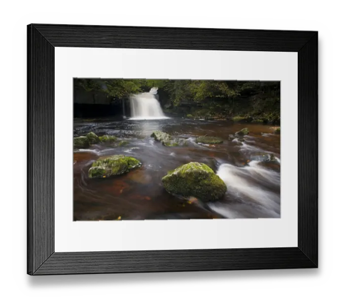 Framed Print : View of moss covered rocks in river near waterfall, Cauldron Falls, Walden Beck, River Ure, West Burton, Wensleydale Framed Print : View of moss covered rocks in river near waterfall, Cauldron Falls, Walden Beck, River Ure, West Burton, Wensleydale