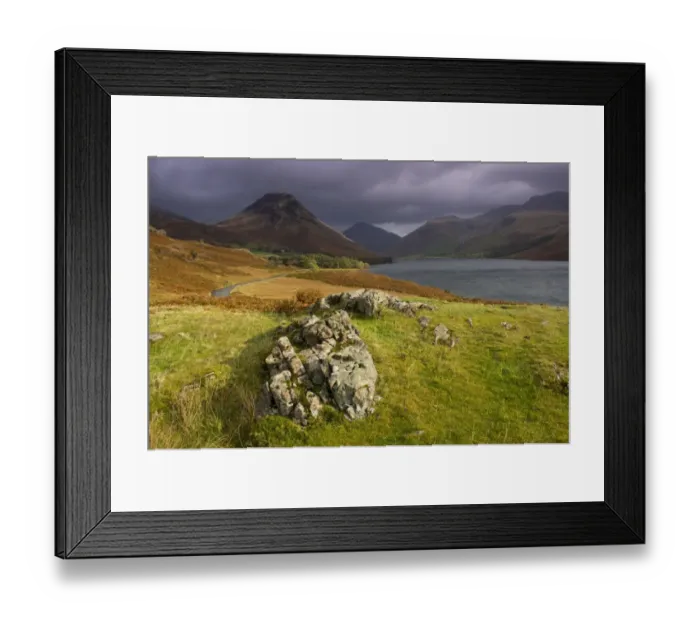 Framed Print : View of lake in over-deepened glacial valley, deepest lake in England at 79 metres (258 feet) Framed Print : View of lake in over-deepened glacial valley, deepest lake in England at 79 metres (258 feet)