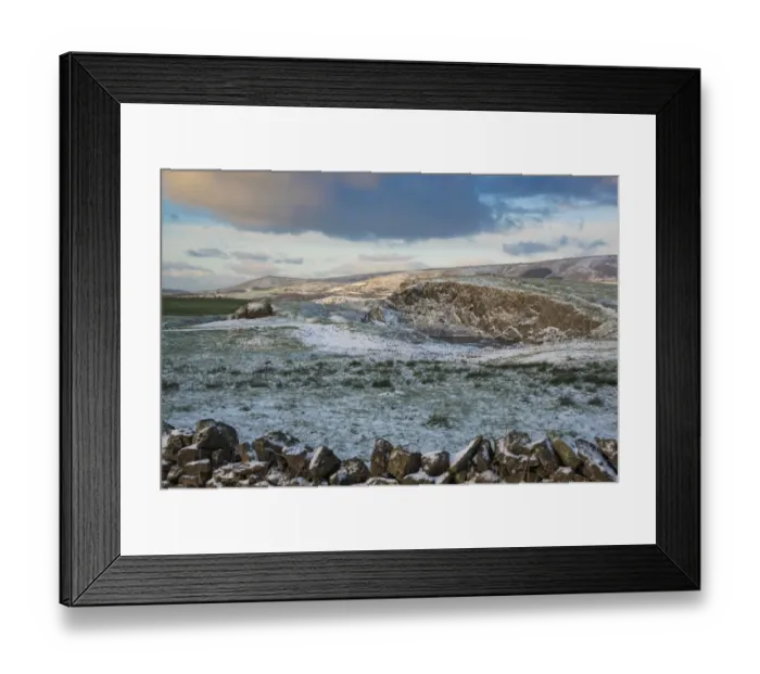 Framed Print : View of snow covered upland landscape, near Whitewell, Clitheroe, Forest of Bowland, Lancashire, England, January Framed Print : View of snow covered upland landscape, near Whitewell, Clitheroe, Forest of Bowland, Lancashire, England, January