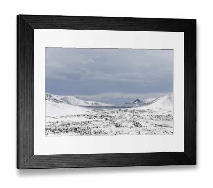 Framed Print : View of snow covered coastline, Snaefellsnes, Vesturland, Iceland, March Framed Print : View of snow covered coastline, Snaefellsnes, Vesturland, Iceland, March