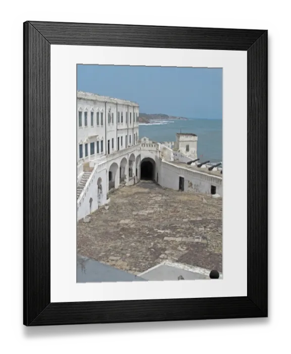 Framed Print : Slave Castle, old gold and slave trading centre, Cape Coast Castle, Cape Coast, Ghana, February Framed Print : Slave Castle, old gold and slave trading centre, Cape Coast Castle, Cape Coast, Ghana, February