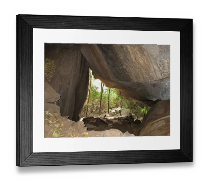 Framed Print : Cave entrance in hills, Shai Hills, Greater Accra Region, Ghana, February Framed Print : Cave entrance in hills, Shai Hills, Greater Accra Region, Ghana, February