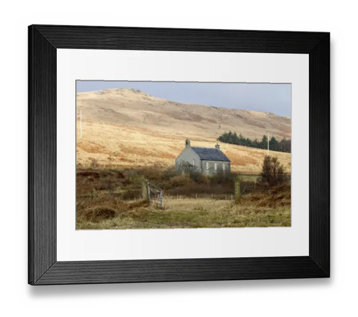 Framed Print : Leargybreck Free church was built in 1866 as a preaching station and was only used in the summer months Framed Print : Leargybreck Free church was built in 1866 as a preaching station and was only used in the summer months
