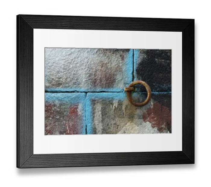 Framed Print : Painted wall and rusted metal loop in harbour, Granville, Manche, Basse-Normandie, Normandy, France, October Framed Print : Painted wall and rusted metal loop in harbour, Granville, Manche, Basse-Normandie, Normandy, France, October