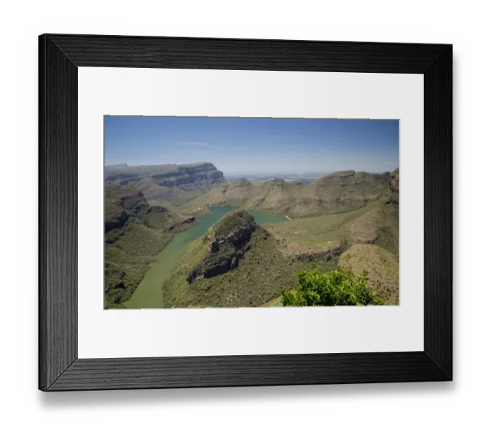 Framed Print : View of river canyon, Blyde River Canyon, Greater Drakensberg, Mpumalanga, South Africa, December Framed Print : View of river canyon, Blyde River Canyon, Greater Drakensberg, Mpumalanga, South Africa, December