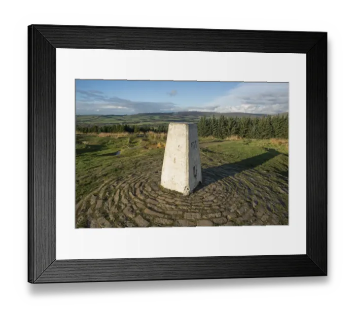 Framed Print : Beacon on summit of fell, Beacon Fell, Goosnargh, Forest of Bowland, Lancashire, England, November Framed Print : Beacon on summit of fell, Beacon Fell, Goosnargh, Forest of Bowland, Lancashire, England, November