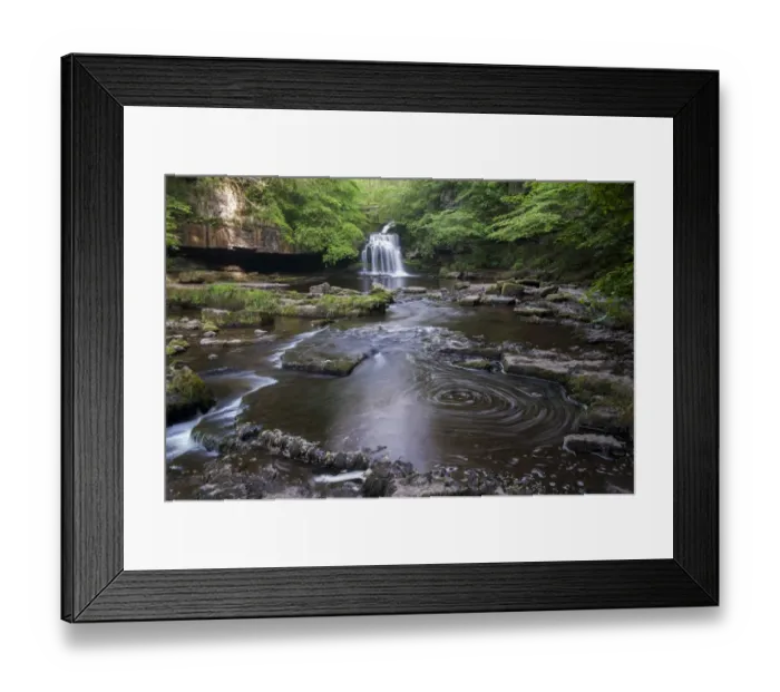 Framed Print : View of waterfall and river, Cauldron Falls, Walden Beck, River Ure, West Burton, Wensleydale, Yorkshire Dales N. P Framed Print : View of waterfall and river, Cauldron Falls, Walden Beck, River Ure, West Burton, Wensleydale, Yorkshire Dales N. P