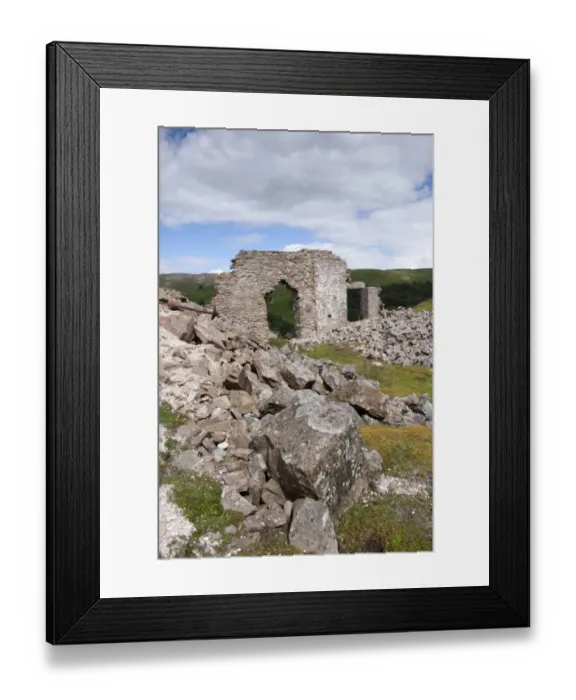 Framed Print : Disused lead workings, Arkengarthdale, Yorkshire Dales N. P. North Yorkshire, England, June Framed Print : Disused lead workings, Arkengarthdale, Yorkshire Dales N. P. North Yorkshire, England, June