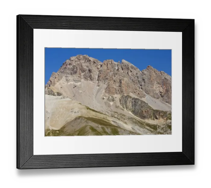 Framed Print : View of nappe rock formation, large areas of rock have been moved horizontally Framed Print : View of nappe rock formation, large areas of rock have been moved horizontally