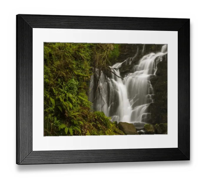 Framed Print : View of waterfall, Torc Waterfall, Owengarriff River, Killarney N. P. County Kerry, Munster, Ireland, December Framed Print : View of waterfall, Torc Waterfall, Owengarriff River, Killarney N. P. County Kerry, Munster, Ireland, December