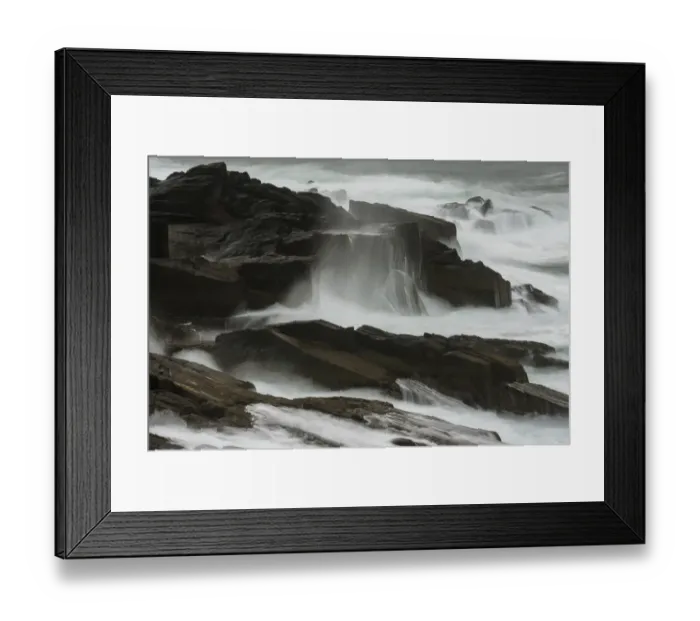 Framed Print : Waves on rocks, Dingle Peninsula, County Kerry, Munster, Ireland, November Framed Print : Waves on rocks, Dingle Peninsula, County Kerry, Munster, Ireland, November