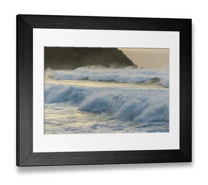 Framed Print : Breaking swell waves at dawn, Coumeenole North, Dingle Peninsula, County Kerry, Munster, Ireland, November Framed Print : Breaking swell waves at dawn, Coumeenole North, Dingle Peninsula, County Kerry, Munster, Ireland, November