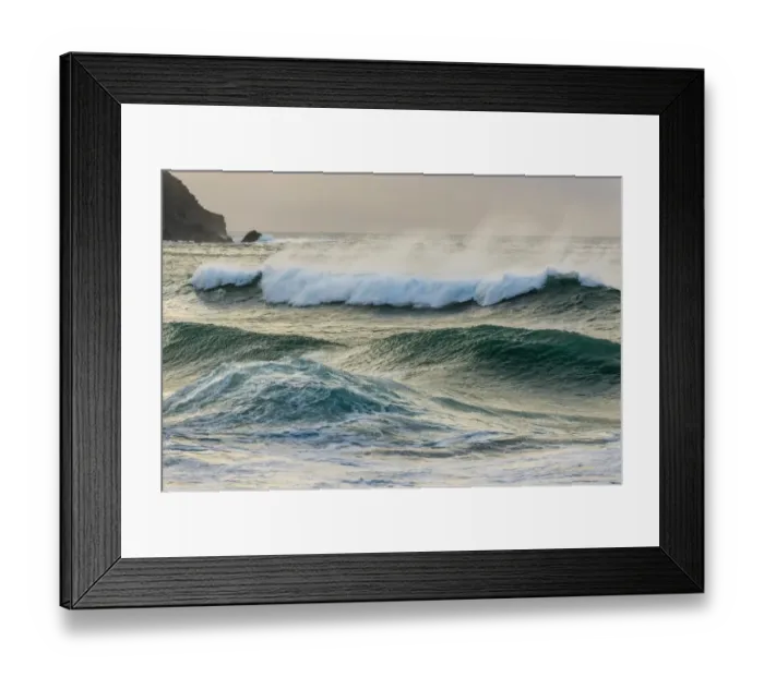 Framed Print : Breaking swell waves at dawn, Coumeenole North, Dingle Peninsula, County Kerry, Munster, Ireland, November Framed Print : Breaking swell waves at dawn, Coumeenole North, Dingle Peninsula, County Kerry, Munster, Ireland, November