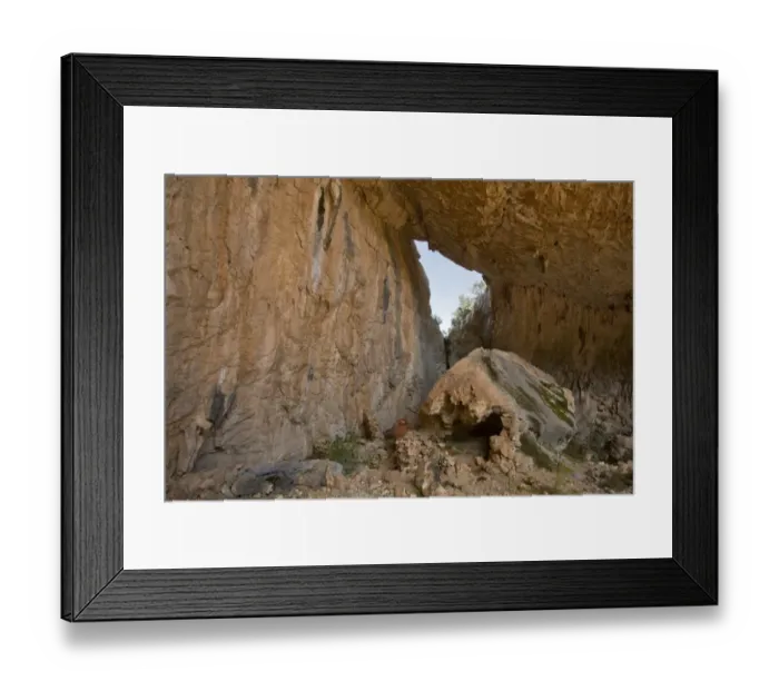 Framed Print : Ancient Nuraghic mountain site, Tiscali, Sardinia, Italy, April Framed Print : Ancient Nuraghic mountain site, Tiscali, Sardinia, Italy, April