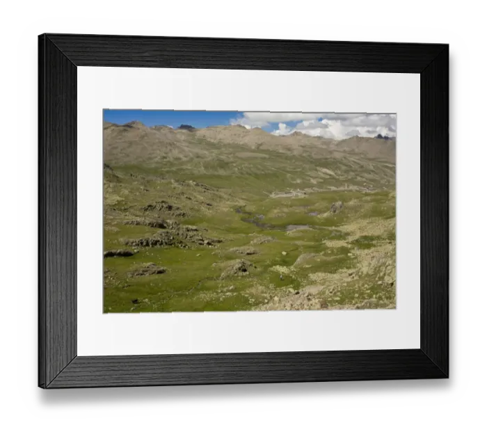 Framed Print : View of mountain valley and grassland, Ovitdagi Pass, Kaskar Mountains, Pontic Mountains, Anatolia, Turkey, July Framed Print : View of mountain valley and grassland, Ovitdagi Pass, Kaskar Mountains, Pontic Mountains, Anatolia, Turkey, July
